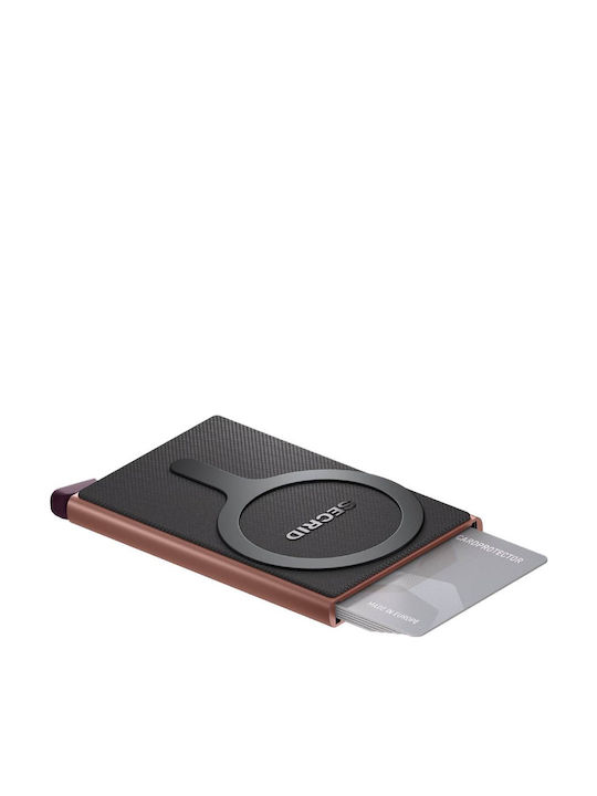 Ανδρικό Πορτοφόλι Καρτών με RFID Ροζ