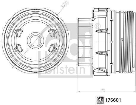 Capac Filtru De Ulei Febi Bilstein 176601