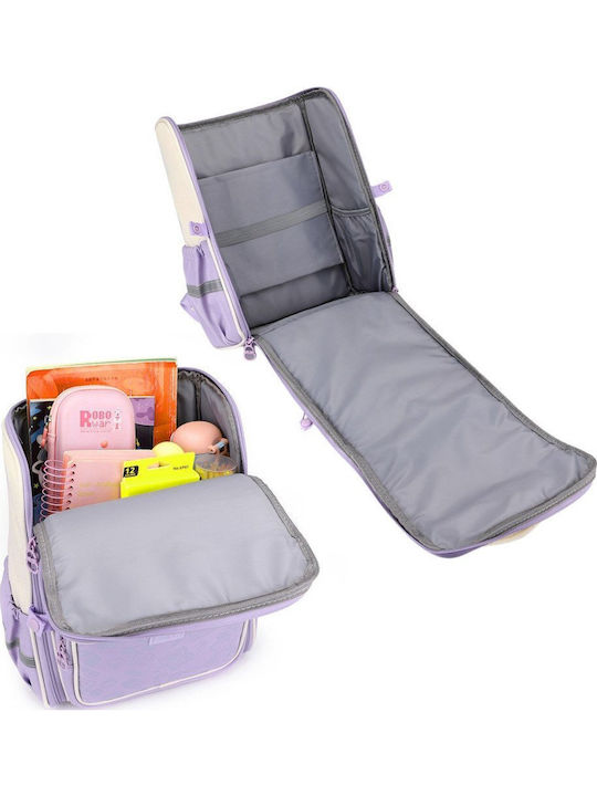 Pastel Bunny Schulranzen mit Brustgurt 21l