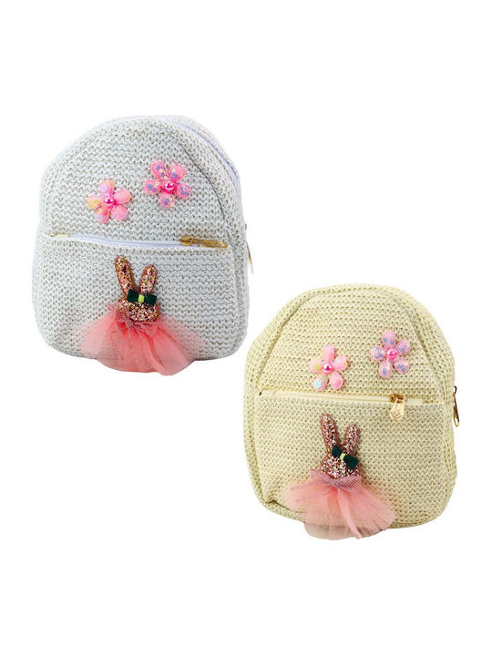 Embroidered Children's Backpack Rabbit In Dress Flowers 2.5L 20cm Lean Embroidered Children's Backpack Rabbit In Dress Flowers 2.5L 20cm Lean