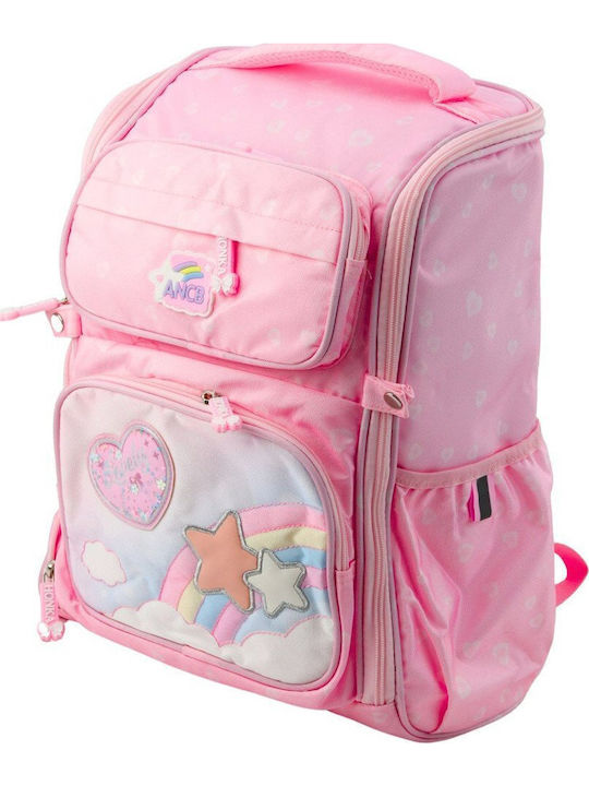 Einhorn Schulranzen mit Brustgurt Rosa 20l