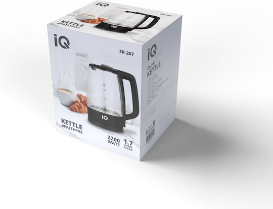 IQ Fierbător 1.7l 2200W Negru