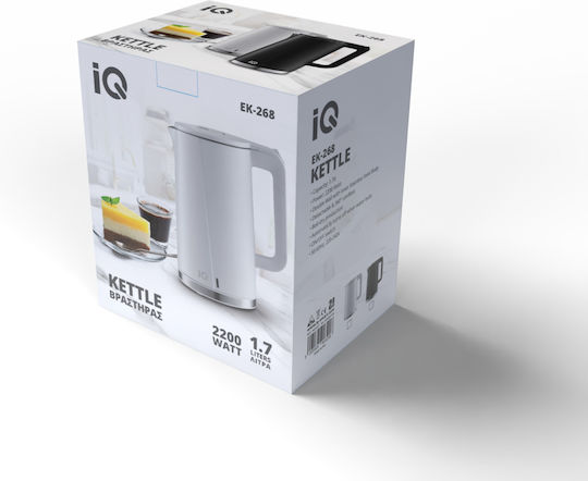 IQ Βραστήρας 1.7lt 2200W Λευκός