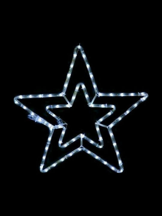 Aca Double Stars Plastic Illuminated Christmas Decorative Pendant Star 55x55x55cm