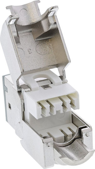 Inline 8pcs Pack Inline Keystone RJ45 Jack Shielded Cat.6a Grey