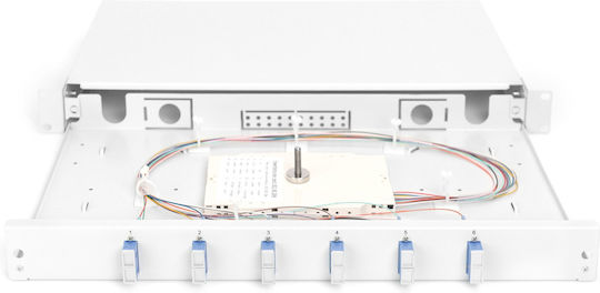 Digitus Fiber Optic Splice Box 1u Equipped 6x Sc Dx Os2 Gray