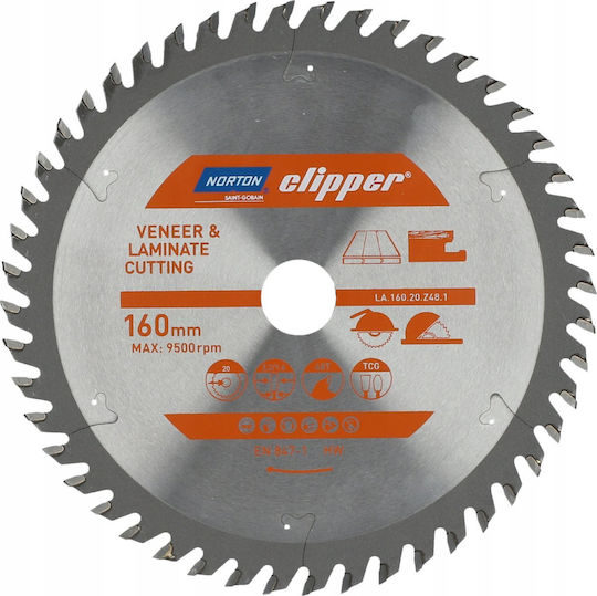 Norton Schneidscheibe Holz mit 60 Zähnen 250mm