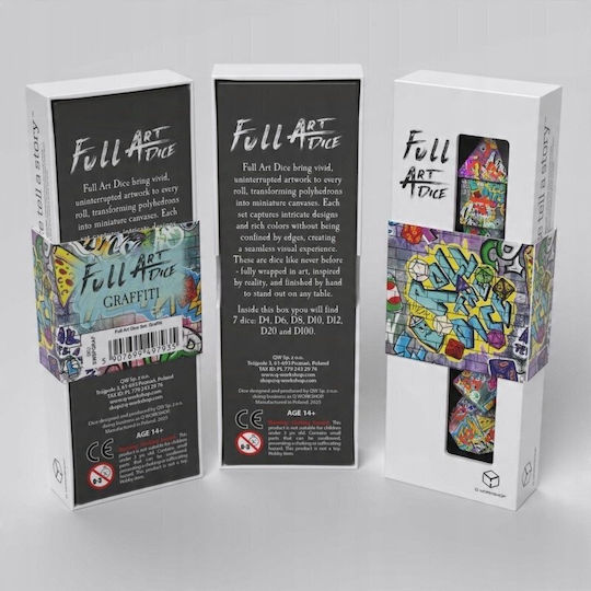 Full Art Dice Set Graffiti