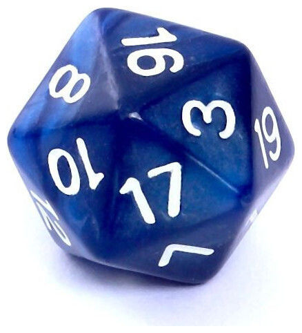 Rebel Σετ Ζαριών Rpg Μαργαριταρένια Σκούρο Μπλε