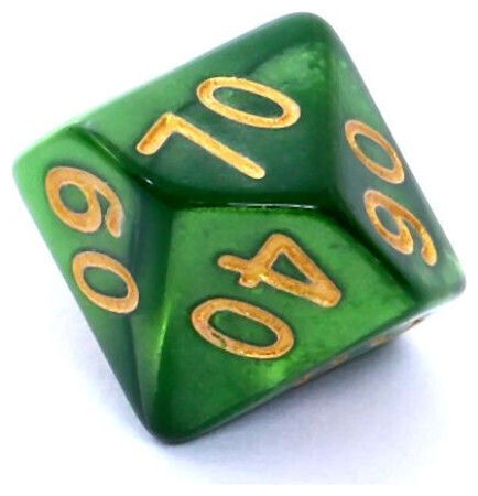 Rebel RPG Dice Set Pearl Green