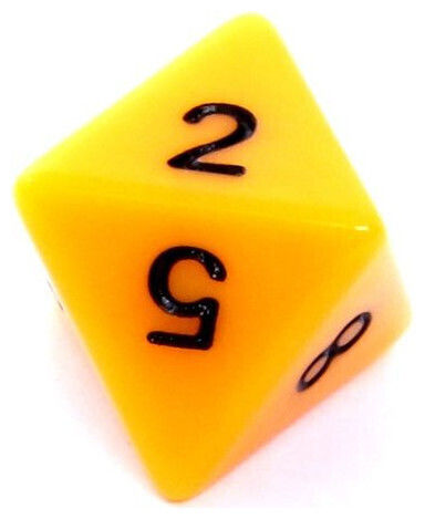 Rebel Σετ Ζαριών Rpg Ματ Κίτρινα