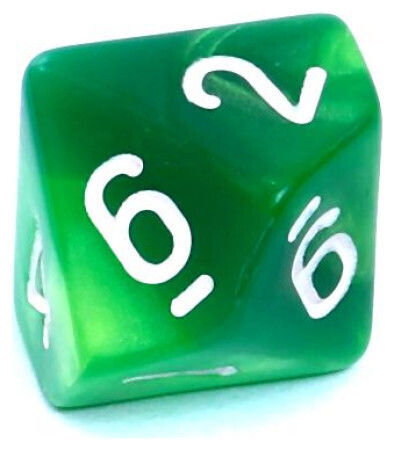 Rebel Rpg Dice Set Two-Tone Green-Yellow 106471