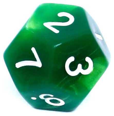 Rebel Rpg Dice Set Two-Tone Green-Yellow 106471