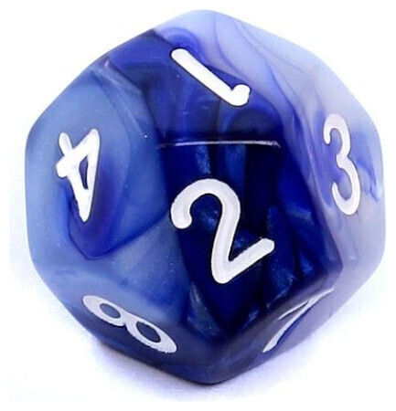 Rebel Σετ Ζαριών Rpg Δίχρωμα Μωβ-ασημί