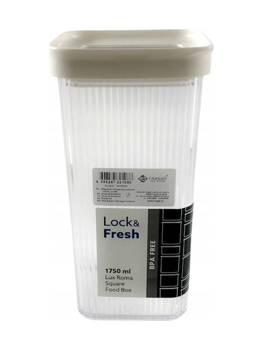 Katex Allgemeine Verwendung Glasvase mit Deckel Transparent 1750ml 1 Stück