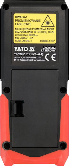 Yato Laser Distance Meter with Range up to 100m