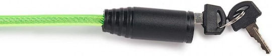 Bicycle Security Lock Diameter 8mm Length 1000mm 2 Keys
