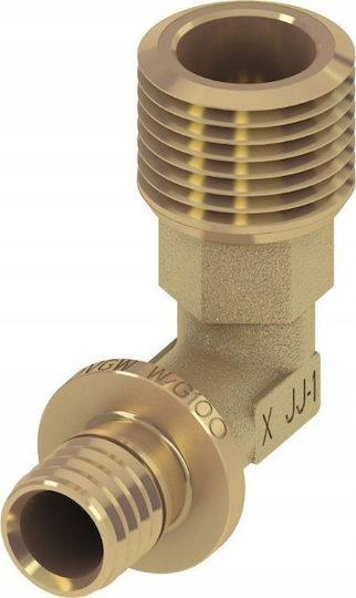 Tece Γωνιακός Σύνδεσμος Gz 16x1/2" Ορείχαλκος 707516