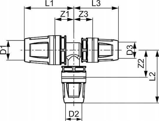 Tece Μειωτικό Ταφ Ppsu 20 X 16 X 16mm 8711004