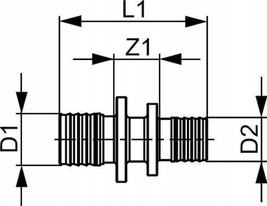 Tece Μειωτικός Σύνδεσμος 32 X 20mm Ορείχαλκος 706506