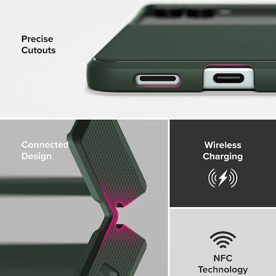 Ringke Onyx Umschlag Rückseite Silikon Grün (Galaxy Z Flip7)