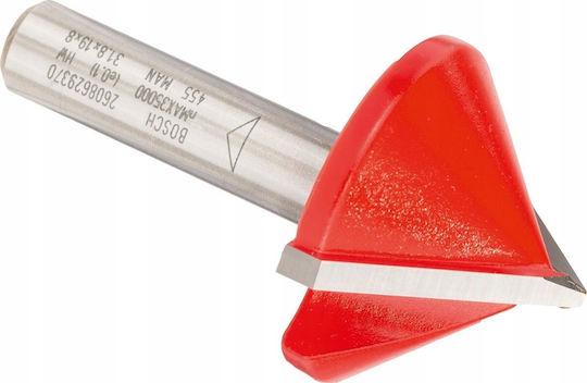Bosch Expert V-groove Cutter Wood 31.8mm 90° 8mm Shank Double-edged