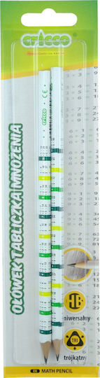 Teka Dreieck Bleistift Tafel Multiplikation Hb 2 Stück Cricco