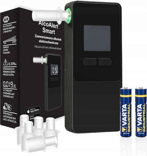 Electrochemical Breathalyzer Alcoalert Smart Digital Alcohol Tester