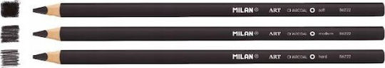 Milan Coal Pencil Art 3 Pieces Milan