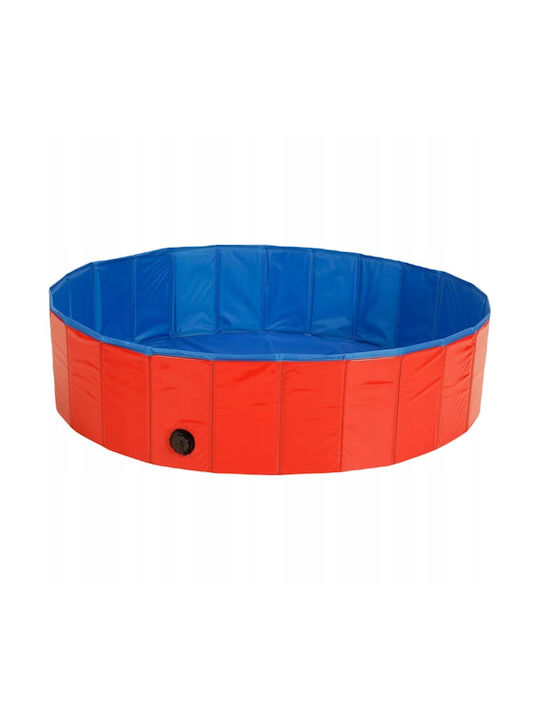 Foldable Garden Dog Pool Small 80cm Blue 1 Piece