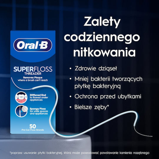Oral-B Super Floss Dental Floss 50m 50 Pieces