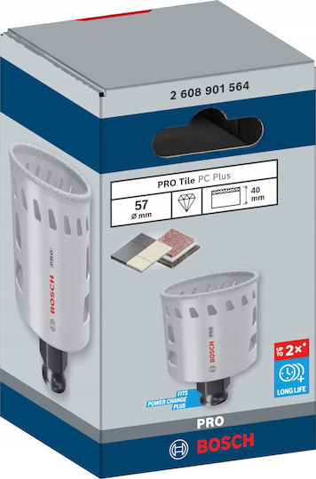Bosch Ποτηροτρύπανo Ξηρής Κοπής με Διάμετρο 57mm