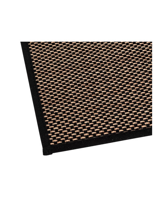 5Five Rutschfest Teppich Rechteckig Synthetisch,Polyester/Cotton/Leather Black