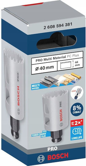 Bosch Ποτηροπρίονο Powerchange Bim Ξηρής Κοπής με Διάμετρο 40mm