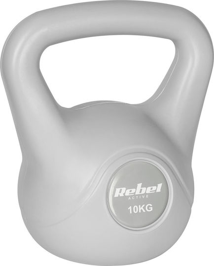 Rebel Active 10 kg Graue Bitumen Kettlebell