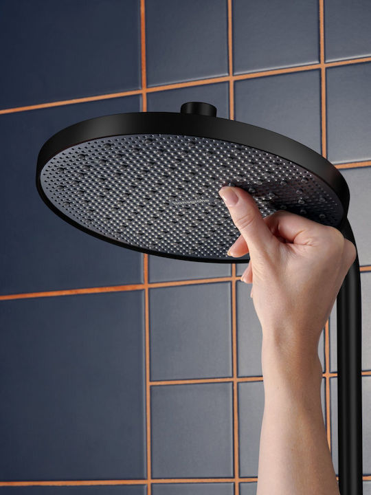 Hansgrohe Στήλη Ντουζ χωρίς Μπαταρία Μαύρη
