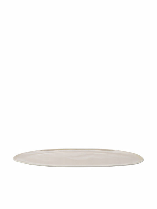 Teller Untiefe Oval Beige 34.5x15cm