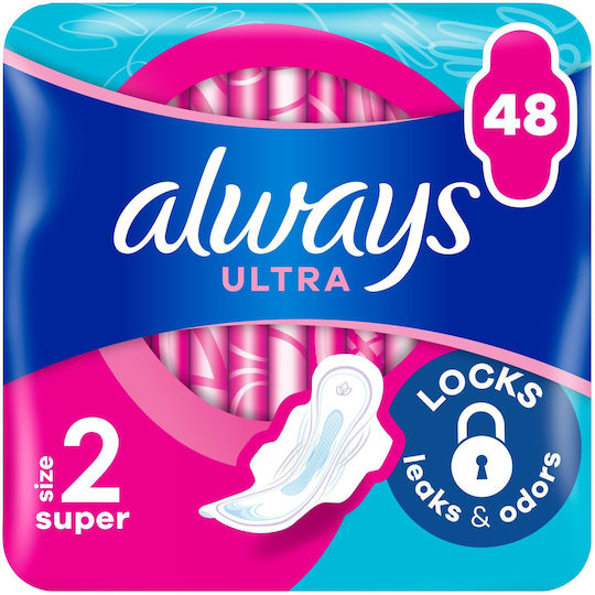 Always Дълги Превръзки с Крилца 48 бр