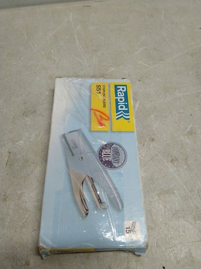 Rapid Retro Classic S51 Stapler 15 Sheets Blue Stainless Steel Normal Compression 21/4 Metal 80 G/m²