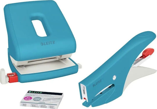 Stapler Leitz Leitz 56450061 15 Sheets Blue Flat Clench 150x P2 No 10 Metal 80 G/m²