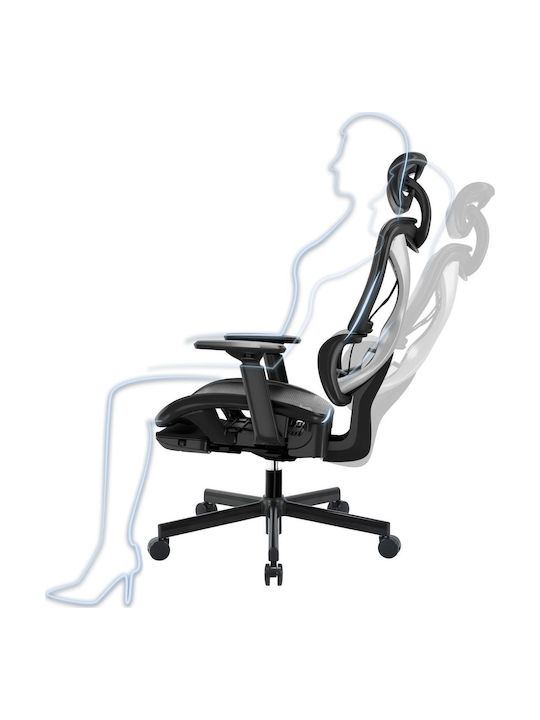 Mozos Office Chair with Fixed Arms Czarne
