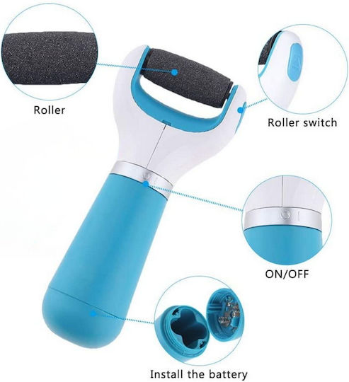 Electric Battery Foot File Heels Callus Blue