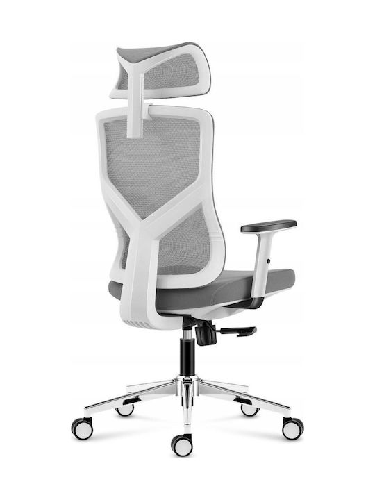 Office Chair with Fixed Arms White vidaXL