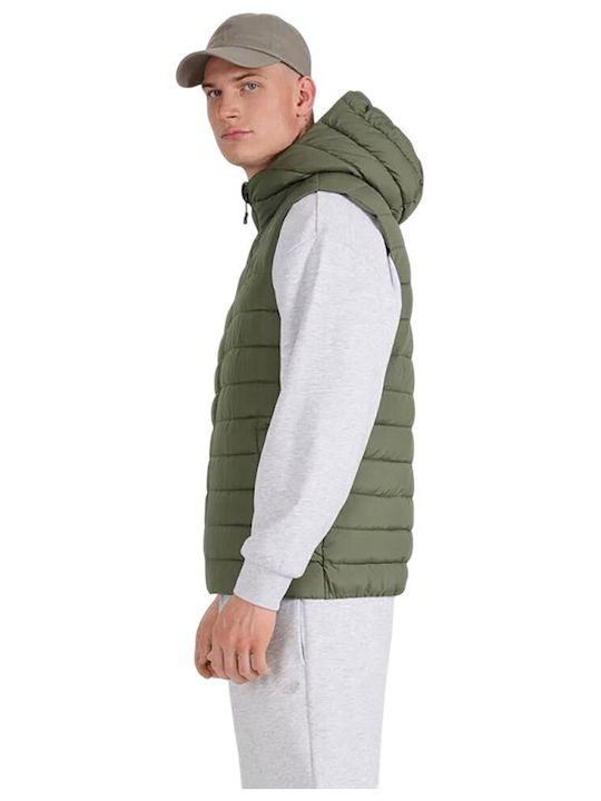 Sleeveless Winter Jacket Khaki