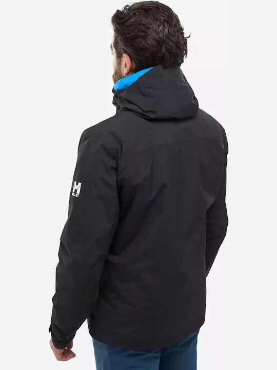Winter Jacke Hardshell Wasserdicht und Winddicht Black