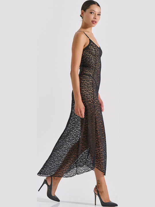 Milena by Paris Winter Women's Nightdress Black Milena by Paris Winter Women's Nightdress Black