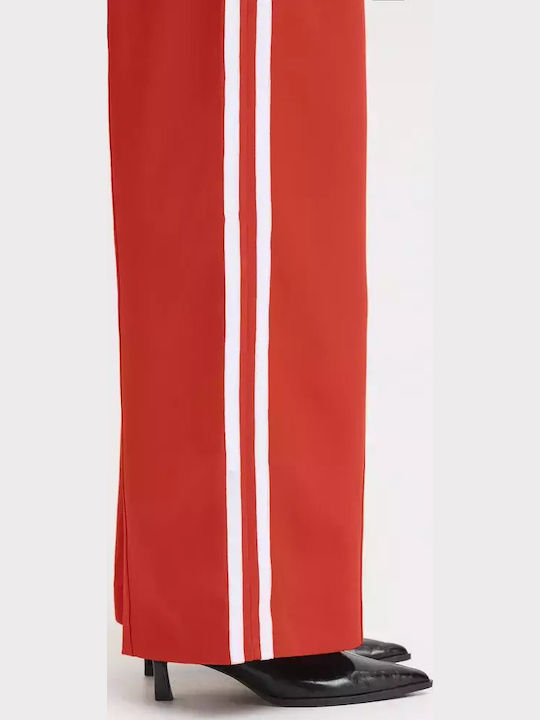 Damen Stoff Hose Red