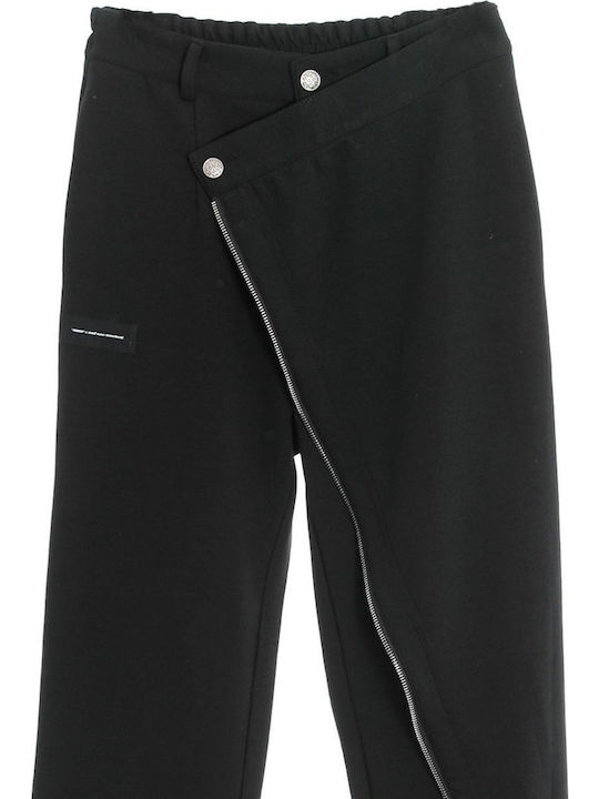 Dama Tesatura Pantaloni Black