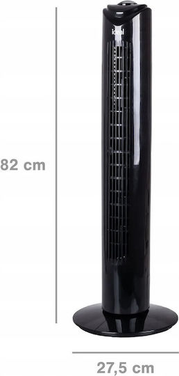 Ideal Id6501 Ανεμιστήρας Πύργος Μαύρος