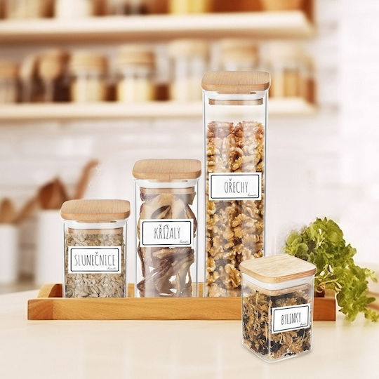 Orion General Use Glass Jar with Lid Transparent 600ml